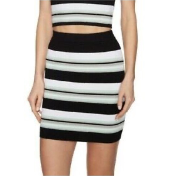 Ronny kobo stripe bodycon skirt set - Picture 1 of 6